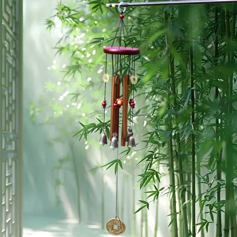 Large Metal Wind Chime – Outdoor Garden & Home Good Luck Décor Outdoor Wind Chime Babs