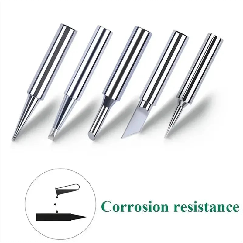 5pcs Lead-Free Soldering Iron Tips Set – I B K Universal Bits Soldering Iron Tips Babs