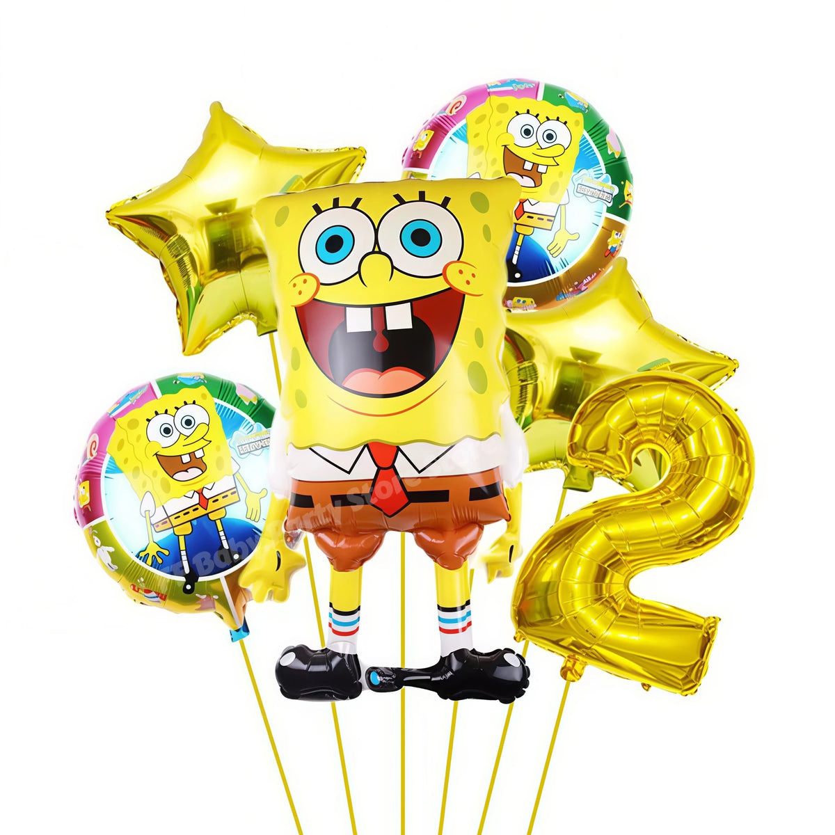 SpongeBob & Patrick Star Foil Balloons – Birthday Party Decor Party Balloons Babs Yellow 2