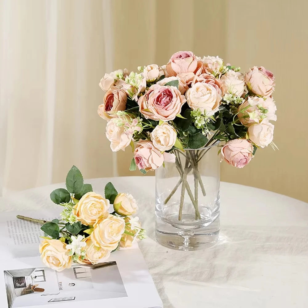 Silk Peony Artificial Flower Bouquet – Wedding & Home Décor Artificial Flower Bouquet Babs