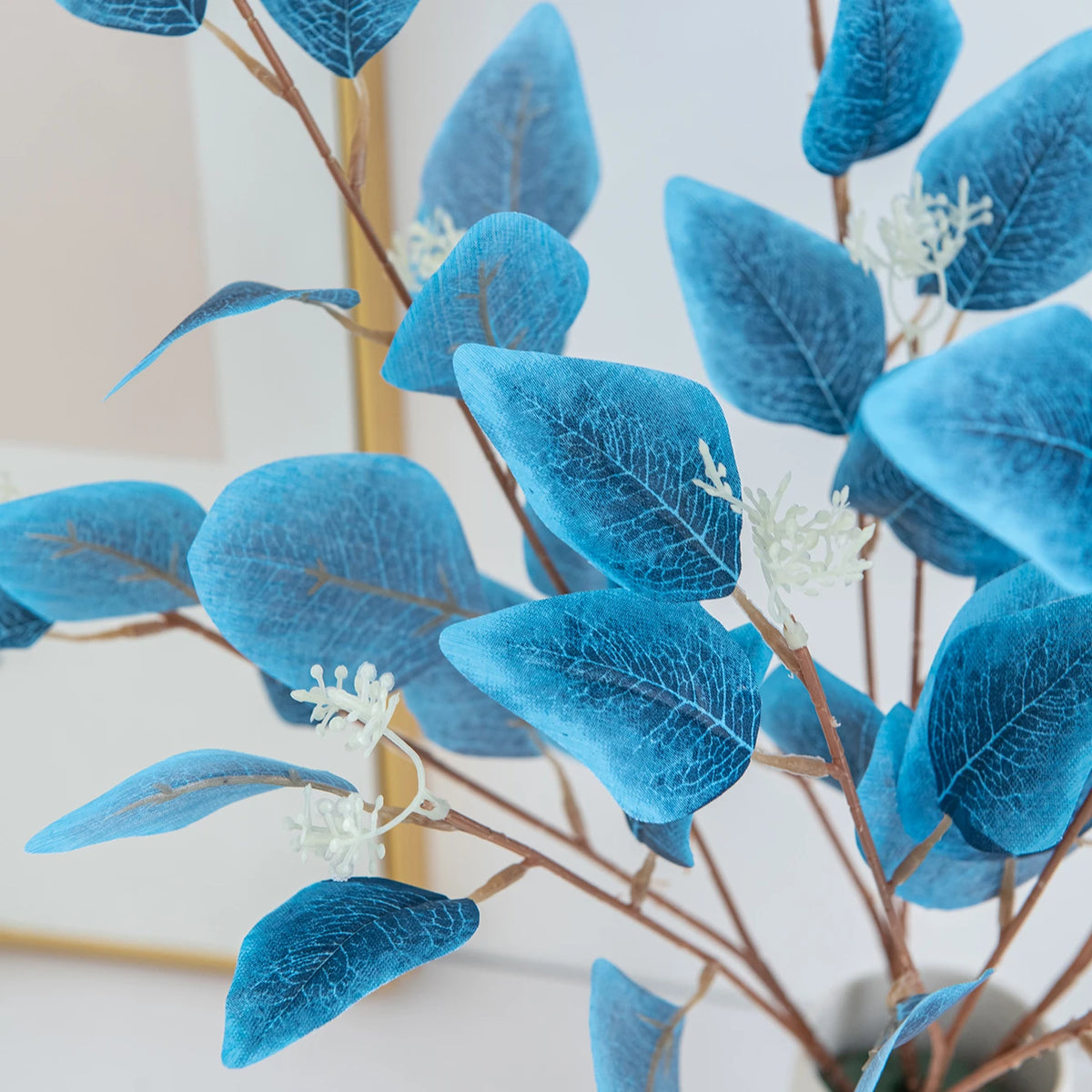 Artificial Eucalyptus Branches Fake Plant Decor 53cm | 1-2 Pcs Artificial Plant Decor Babs
