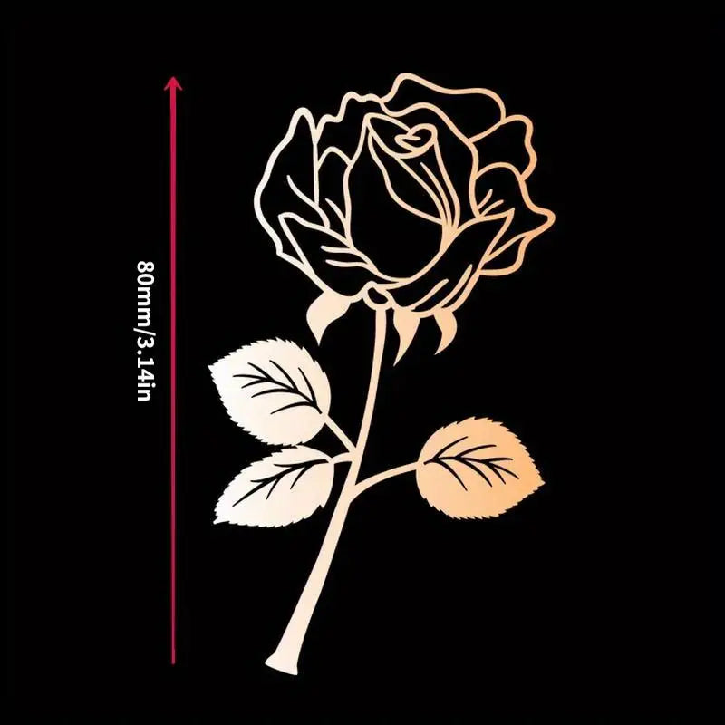Luxury Rose Flower Metal Bookmark – School, Office & Gift Use Metal Bookmark Babs