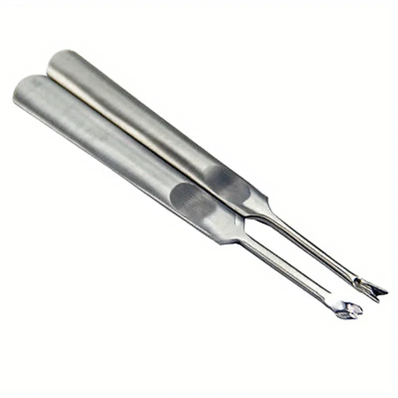 2-Piece Leather Groover & Skiving Tool Set – U & V Shape Leathercraft Tool Set Babs 2Pcs