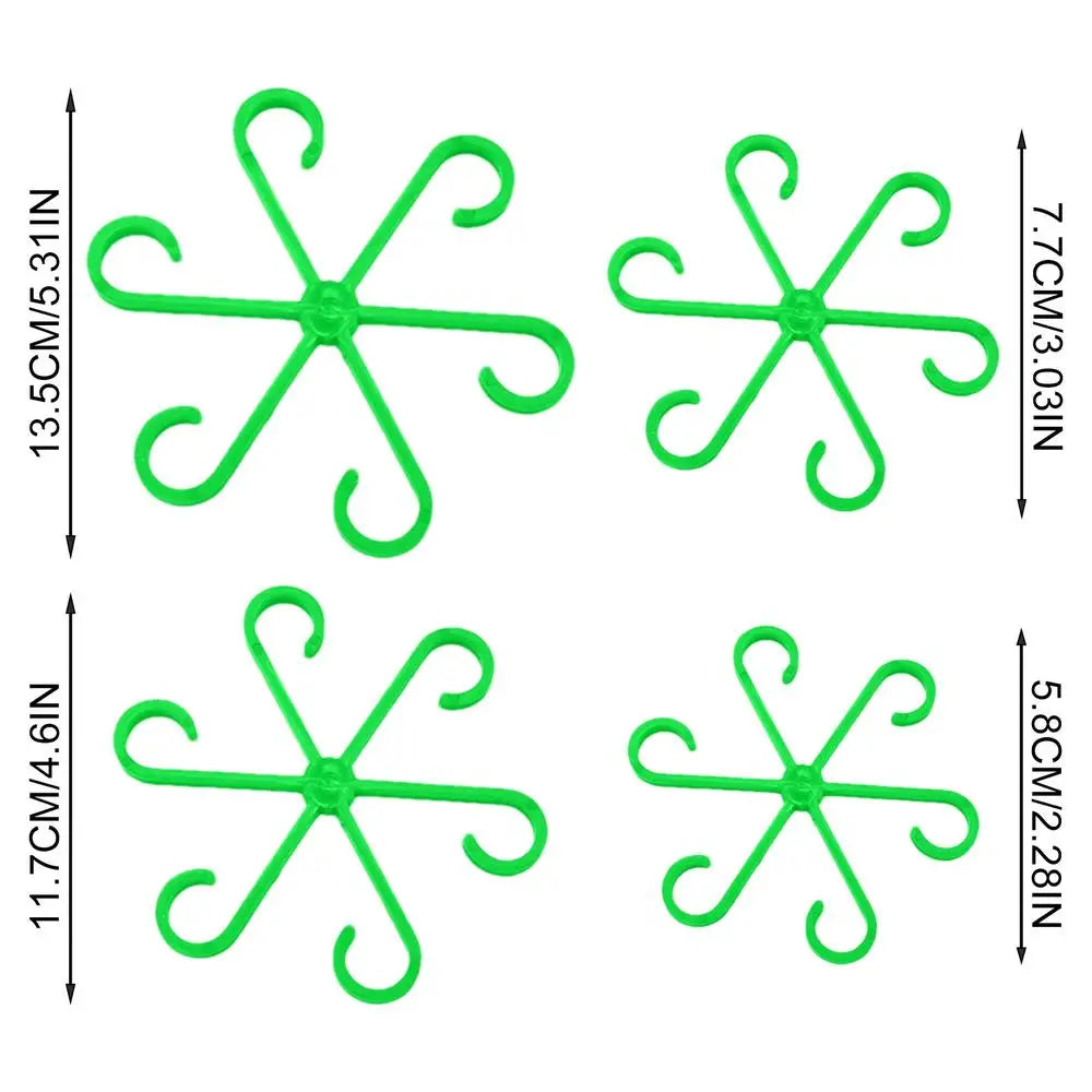 4-Piece Plant Stem Support Trellis for Climbing Vines Plant Trellis Support Babs Green 4pcs