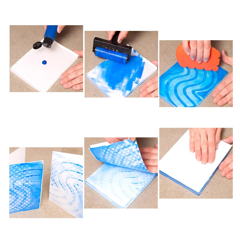 Silicone Gel Monoprinting Plate for Card Making & Art Gel Printing Plate Babs