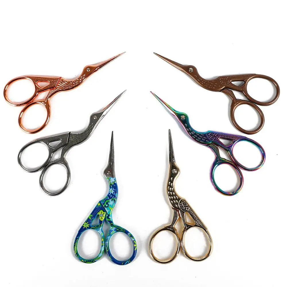 Vintage Bird Crane Embroidery Scissors – Stainless Steel Tailor Shears Embroidery Scissors Babs