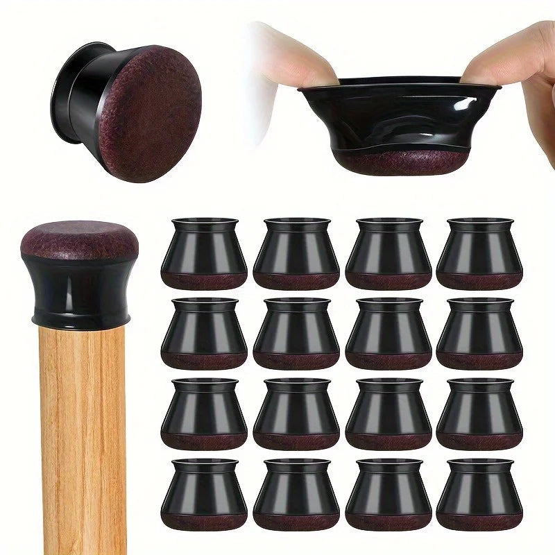 4pcs Rubber Chair Leg Caps & Floor Protectors for Hardwood Chair Leg Protectors Babs
