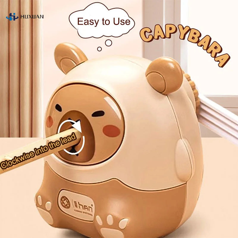 Capybara Kawaii Pencil Sharpener – Cute Kawaii Stationery Pencil Sharpener Babs