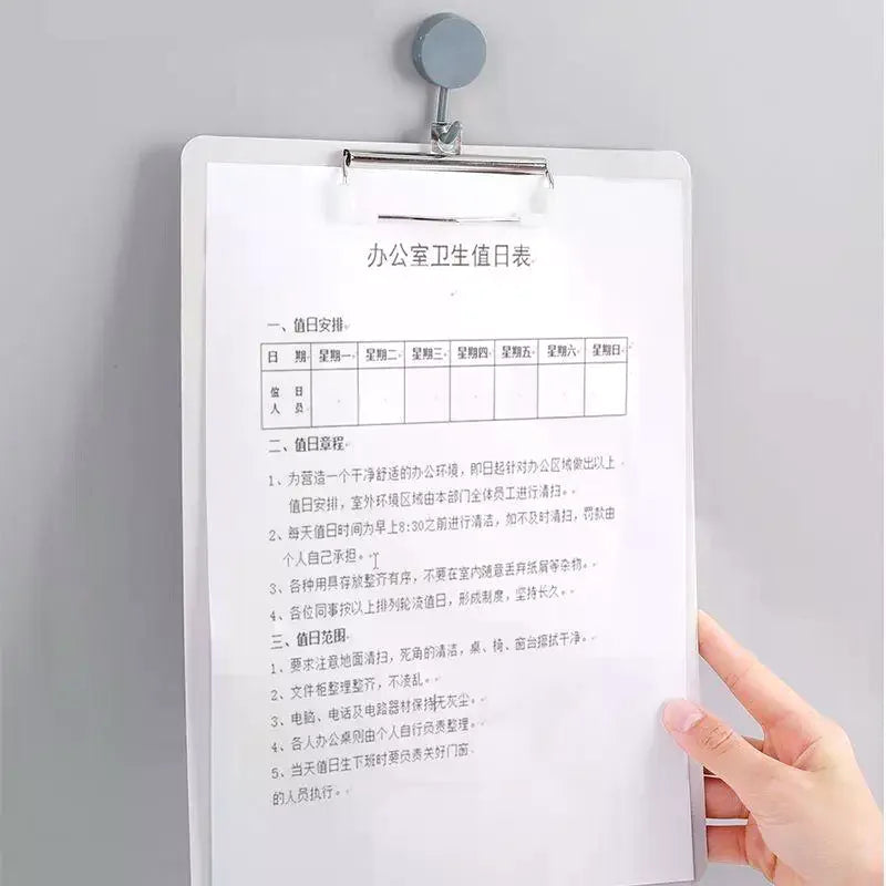 A5 Clipboard Writing Pad – Durable Plastic Clip Board Clipboard Writing Pad Babs