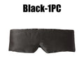 3D Contoured Blackout Sleep Mask – Silk-Like & Embroidered Sleep Eye Mask Babs Black 1PC