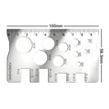 M3-M18 Metric Thread Gauge Stainless Steel Screw Pitch Caliper Thread Measuring Gauge Babs 1pc