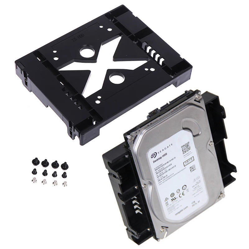 5.25" Optical Bay to 2.5"/3.5" SSD Hard Drive Bracket + 8cm Fan Drive Bay Bracket Babs