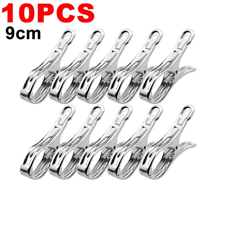 Stainless Steel Clothespins – 100 Pack Windproof Laundry Pegs Laundry Clothespins Babs 9cm-10pcs