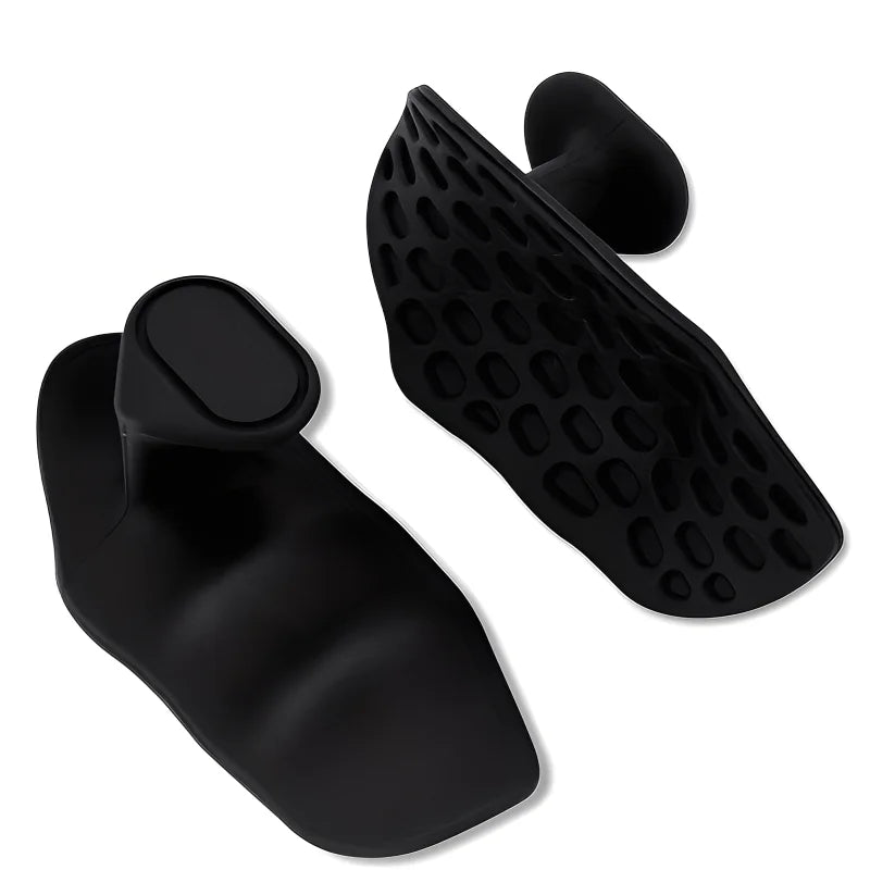 Silicone Anti-Slip Gym Grip Pads – Unisex Palm Protector Gym Grip Pads Babs Black 1 Pair