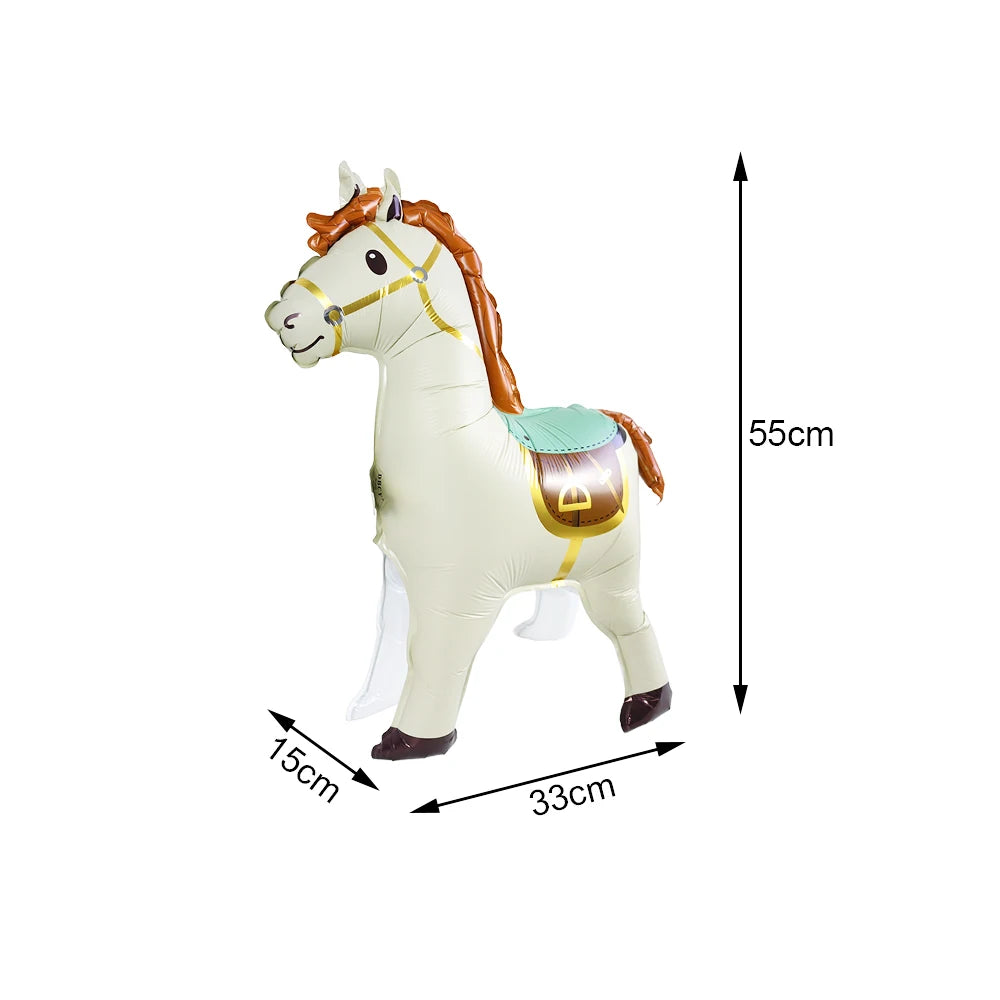 Boho Horse Birthday Party Banner & Foil Balloons Decor Set Party Decoration Set Babs pony balloon 1