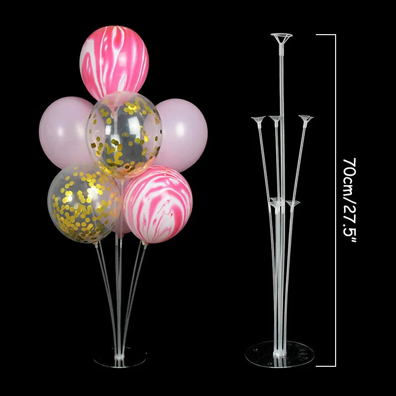 Balloon Stand Column Holder – Birthday, Baby Shower & Party Balloon Column Stand Babs 7tube 70cm stand as picture