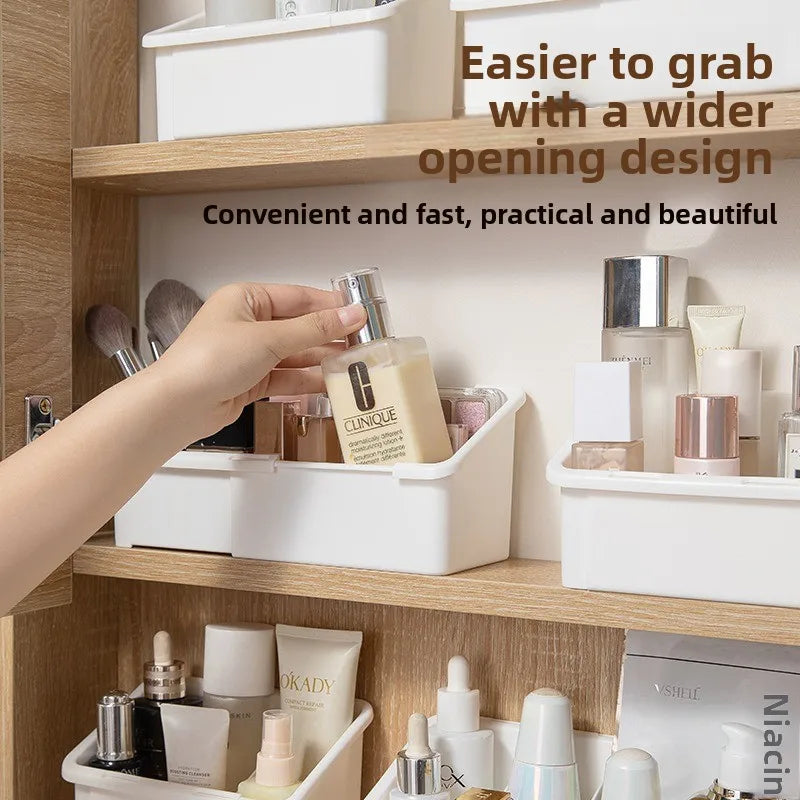 Adjustable Extendable Makeup Organizer with Mirror | Desktop Makeup Desktop Organizer Babs