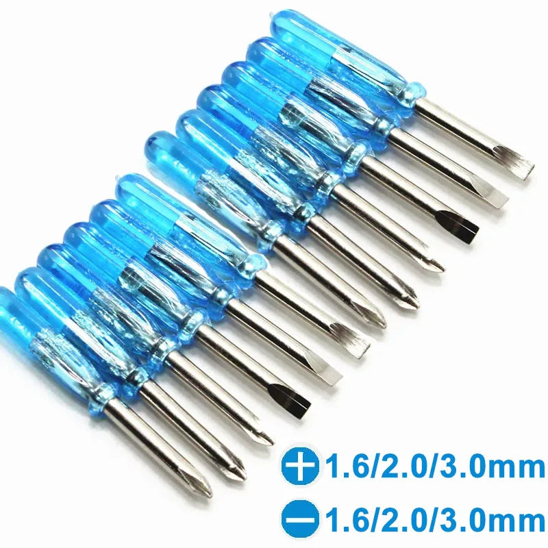 Mini Phillips & Slotted Screwdriver Set – Phone & Laptop Repair Mini Screwdriver Set Babs 12PCS-1Set 240PCS-(10sets)