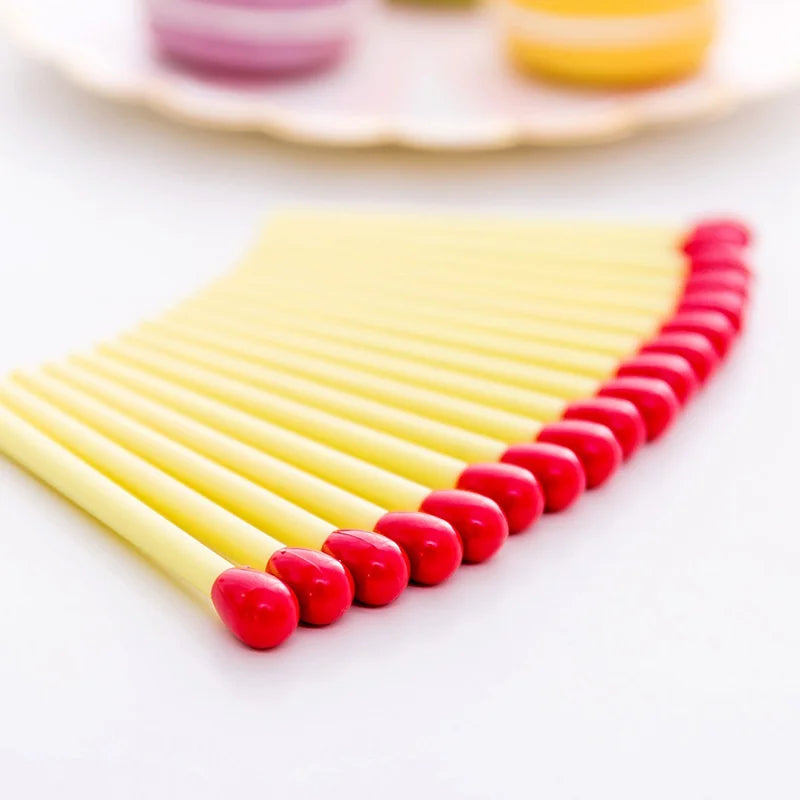 15-Pack Novelty Matchstick Ballpoint Pens | Fun Office Gift Pens Novelty Ballpoint Pens Babs