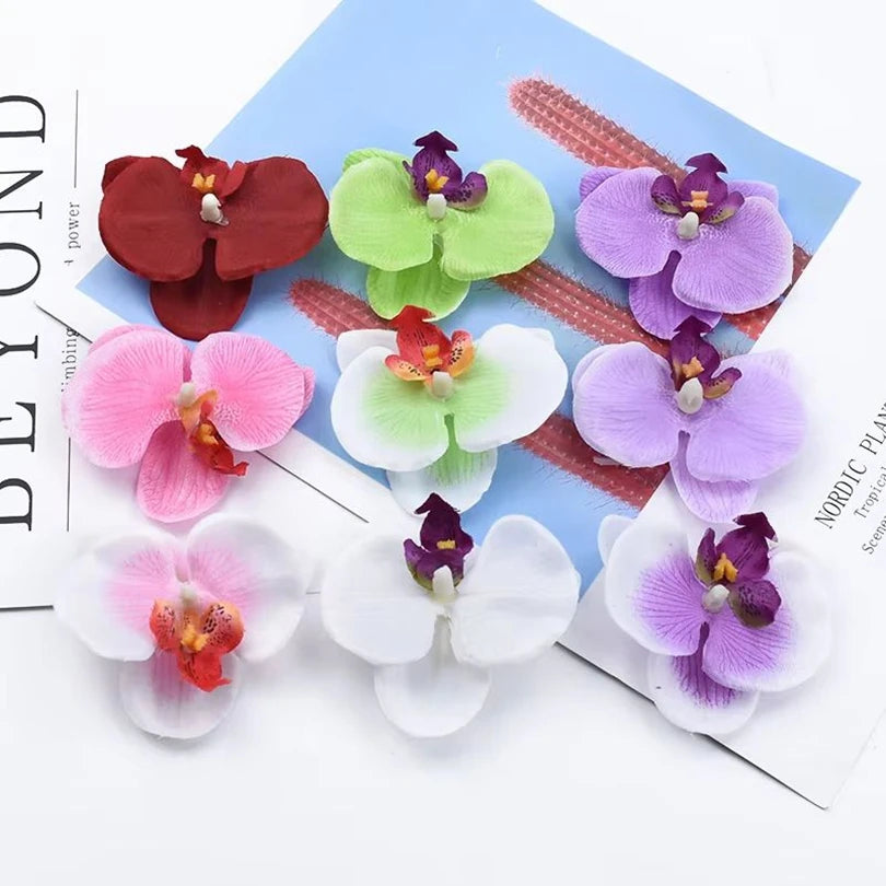 Butterfly Orchid Silk Artificial Flowers 50/100 Pcs – Wedding Décor Artificial Silk Flowers Babs