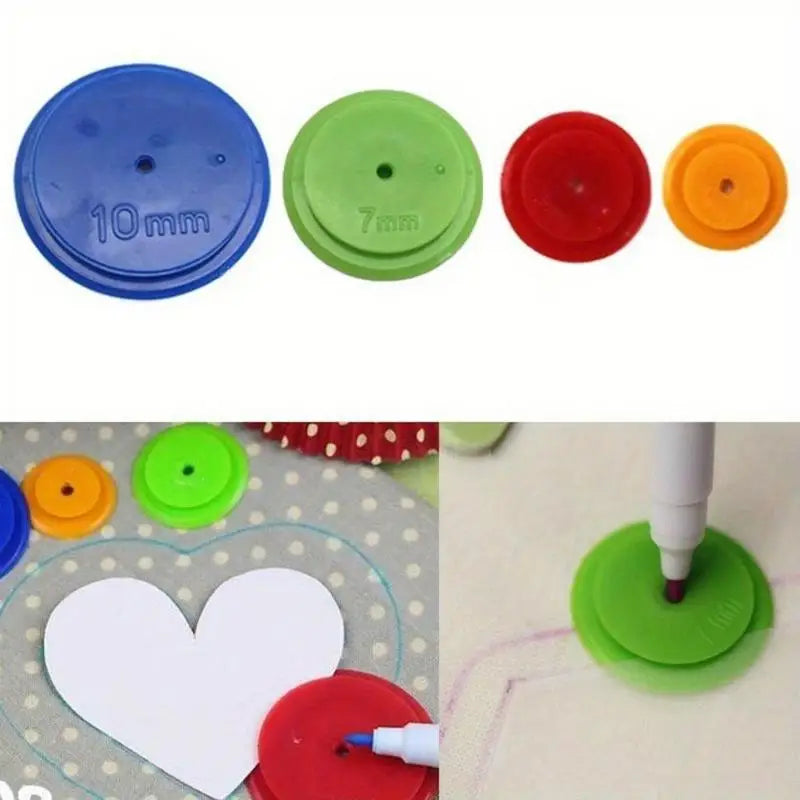 4-Piece Sewing Tracing Wheel Set for Quilting & Patchwork Sewing Tracing Tool Babs