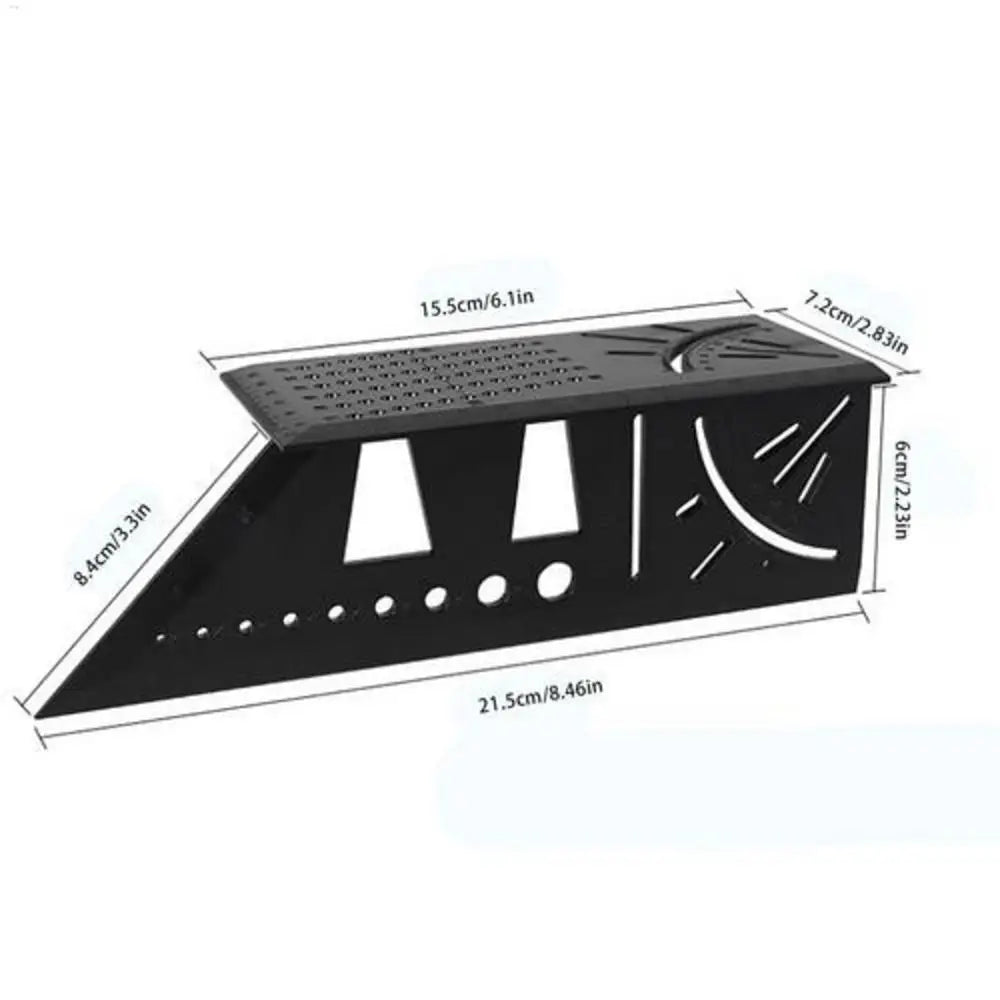 3D Dovetail Woodworking Square Ruler – 45/90 Degree Angle Woodworking Square Ruler Babs 1Pcs