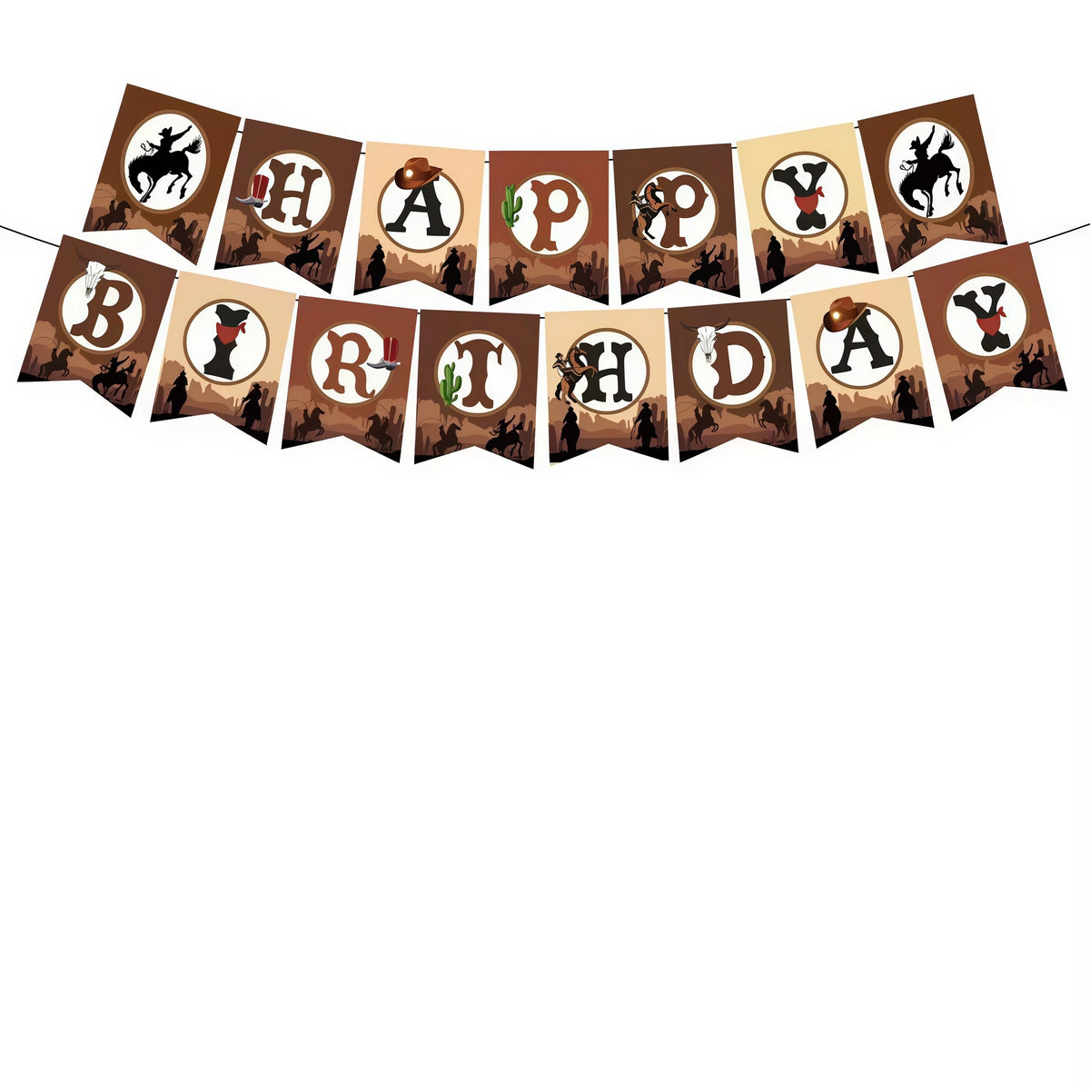 Wild West Cowboy Party Decoration Set – Balloons, Plates & Cups