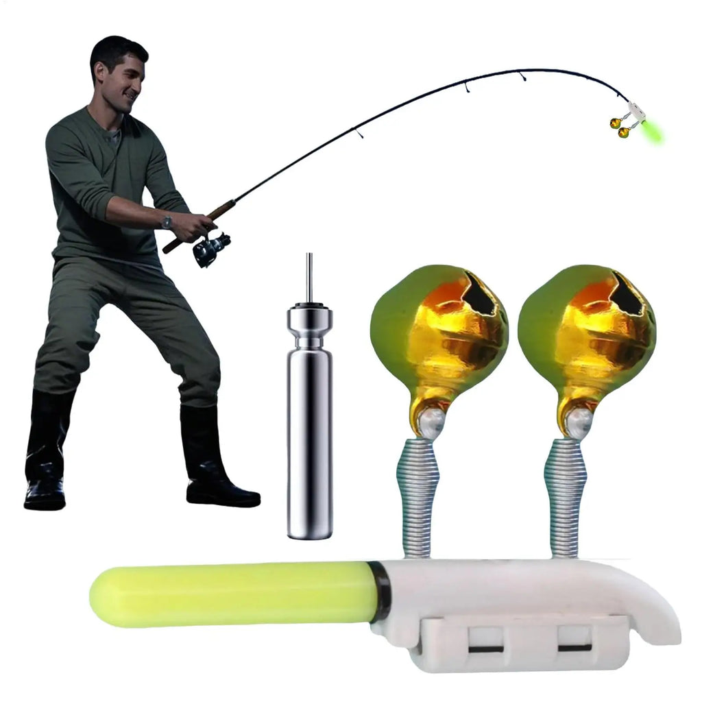 Rechargeable Waterproof Fishing Rod Tip Light – LED Glow Clamp Fishing Rod Light Babs