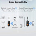 Bluetooth 5.2 2-in-1 Audio Adapter – TX/RX 3.5mm AUX Wireless Bluetooth Audio Adapter Babs onesize