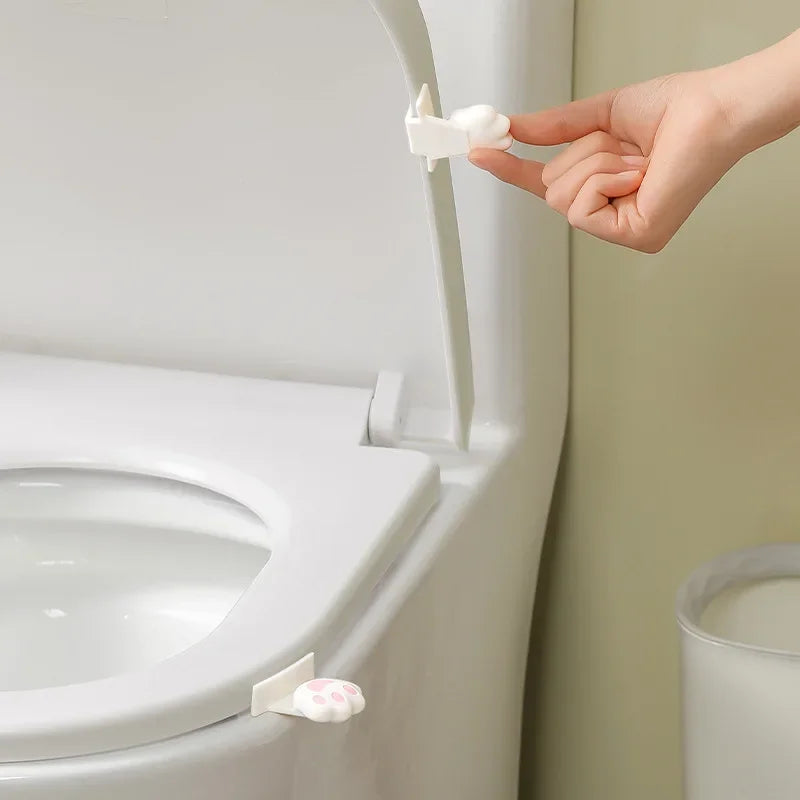 Cat Paw Toilet Seat Lifter – Hygienic Hands-Free Set of 2 Toilet Seat Lifter Babs