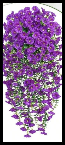Artificial Morning Glory Vine Flowers – Wedding & Home Decor Artificial Flower Vine Babs DEEP BLUE 3 pcs
