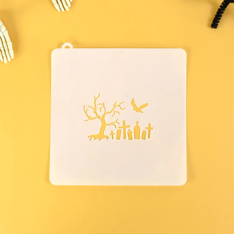 Halloween Cookie Cake Stencils – Fondant Mold Baking Tool Cookie Stencil Mold Babs Stencil-C