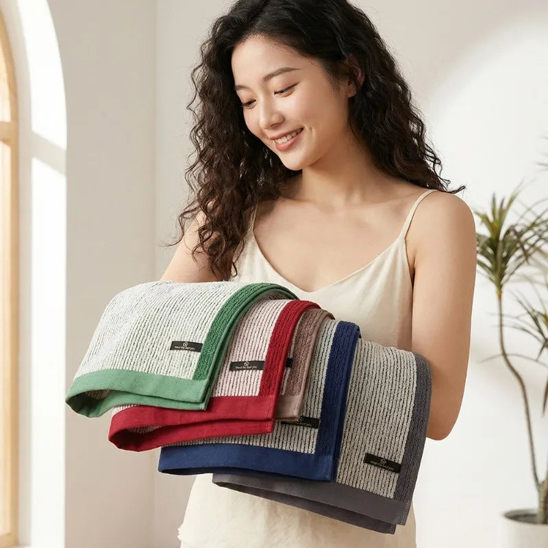 100% Cotton Antibacterial Face Towel – Soft, Lint-Free, Absorbent Cotton Face Towel Babs