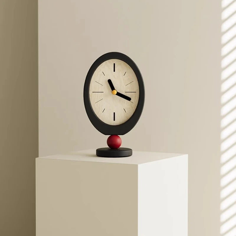Wooden Silent Desk Clock | Nordic Style Home Décor Wooden Desk Clock Babs