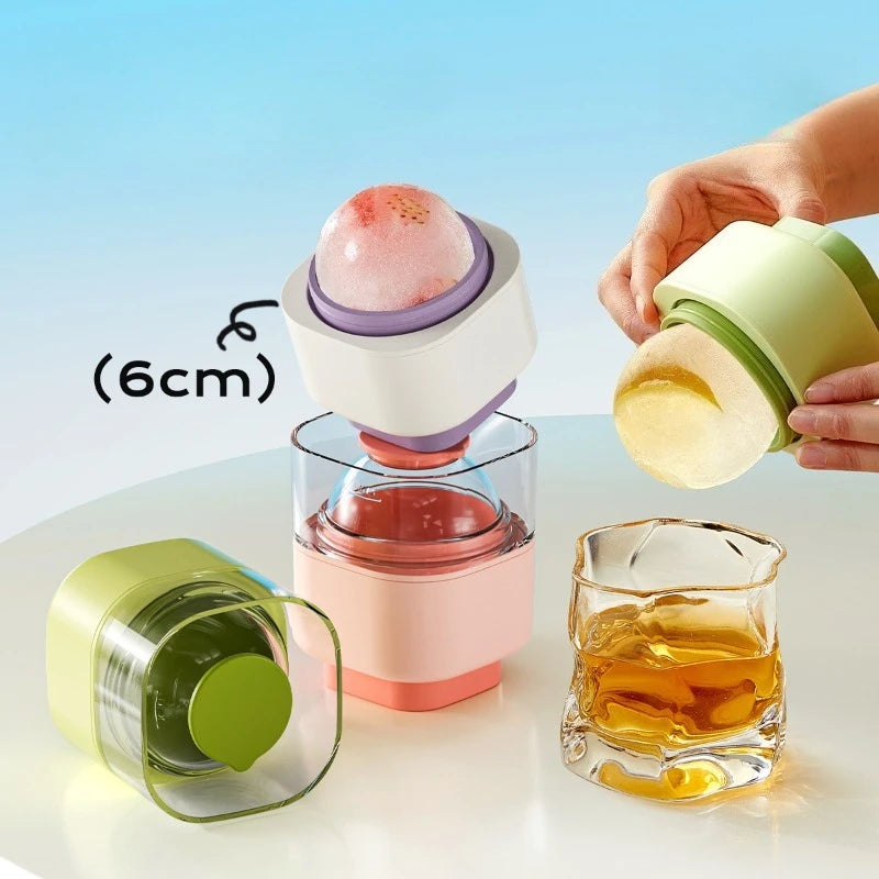 Silicone Ice Ball Mold – Large Round Ice Maker for Whiskey Ice Ball Mold Babs