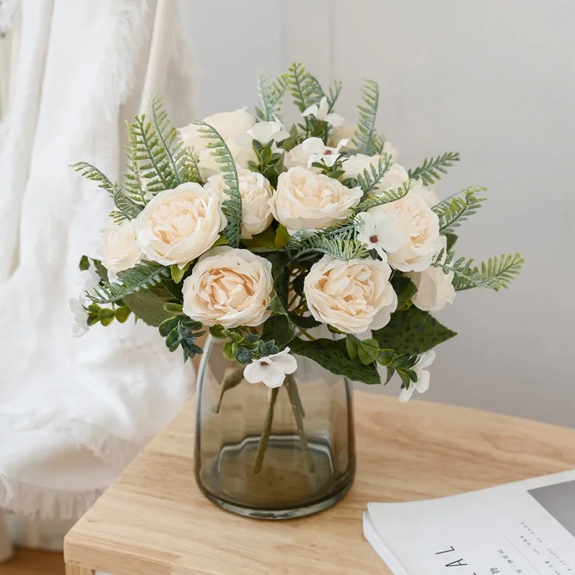 Artificial Silk Peony Bouquet – Wedding & Home Décor Artificial Flower Bouquet Babs