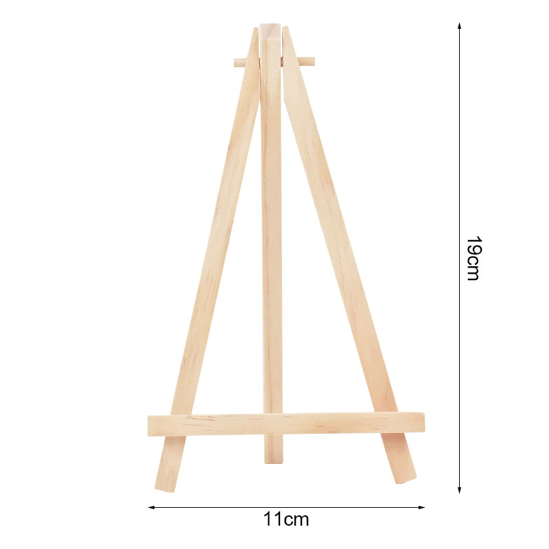 5-Pack Wooden Mini Easel Stands for Wedding, Photo & Art Display Mini Easel Stand Babs 5Pcs-L