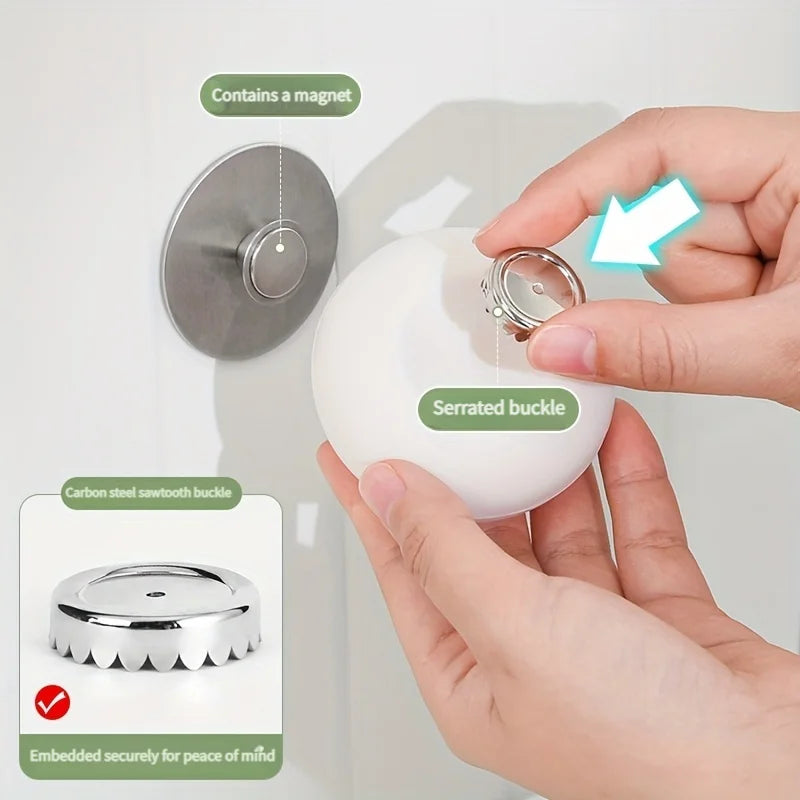 Magnetic Soap Holder – No-Drill Stainless Steel Wall Mount Soap Dish Holder Babs