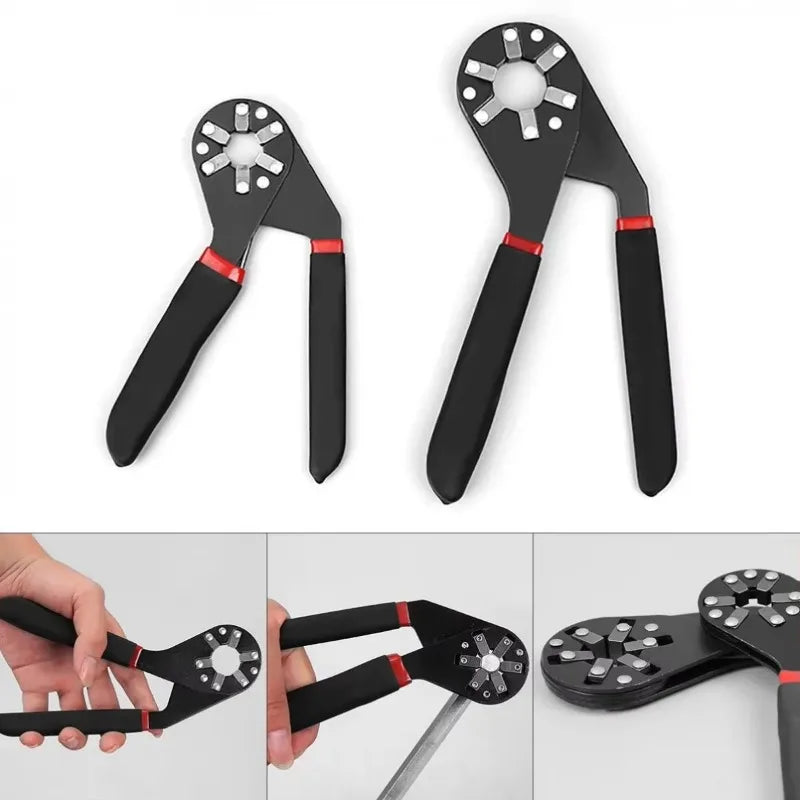 Magic Adjustable Wrench 6 & 8 Inch Hex Socket Hand Tool Adjustable Socket Wrench Babs