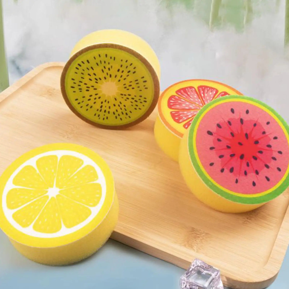 Fruit-Shaped Dish Sponges – Cute Reusable Kitchen Scrubbers Kitchen Dish Sponge Babs