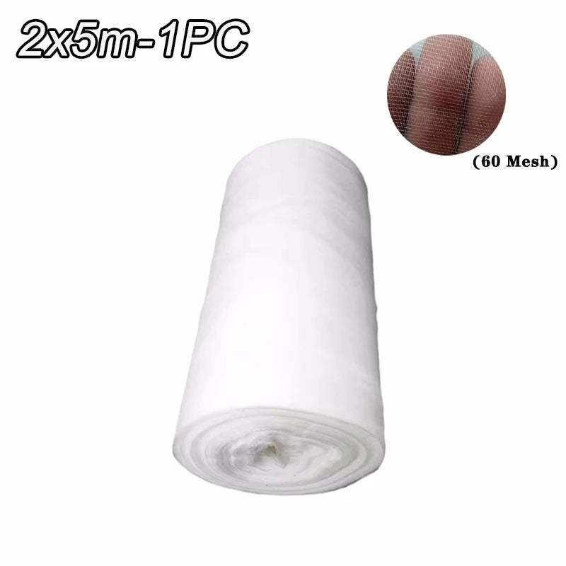 60 Mesh Garden Insect Netting – Vegetable, Fruit & Flower Cover Garden Insect Netting Babs White-2x5m
