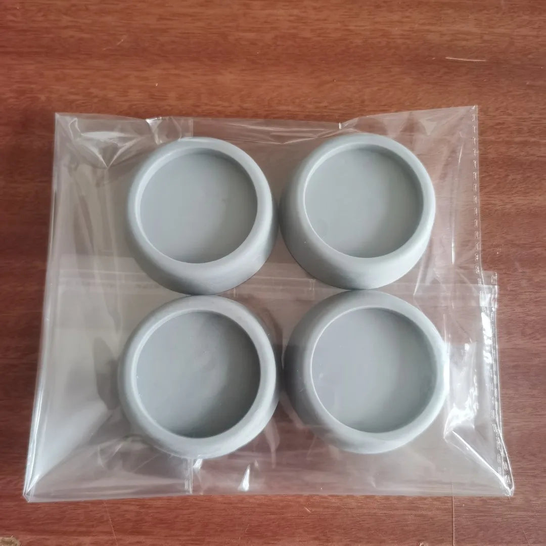 4-Pack Rubber Anti-Vibration Pads – Non-Slip Appliance Feet Anti-Vibration Pads Babs Gray 4pcs