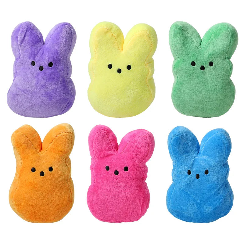 6-Pack Easter Bunny Plush Dolls – Basket Fillers & Party Favors Plush Bunny Dolls Babs 6pcs