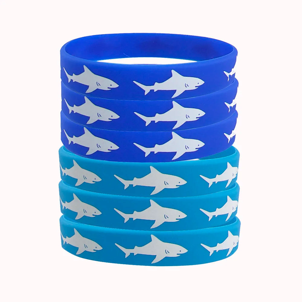 Shark Silicone Bracelets Party Favors – Ocean Wristbands 4–40pk Party Favor Wristbands Babs Mix 30 Pcs