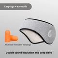 Adjustable Sleep Mask & Noise-Cancelling Earplugs | Soft Blackout Sleep Mask Set Babs Gray