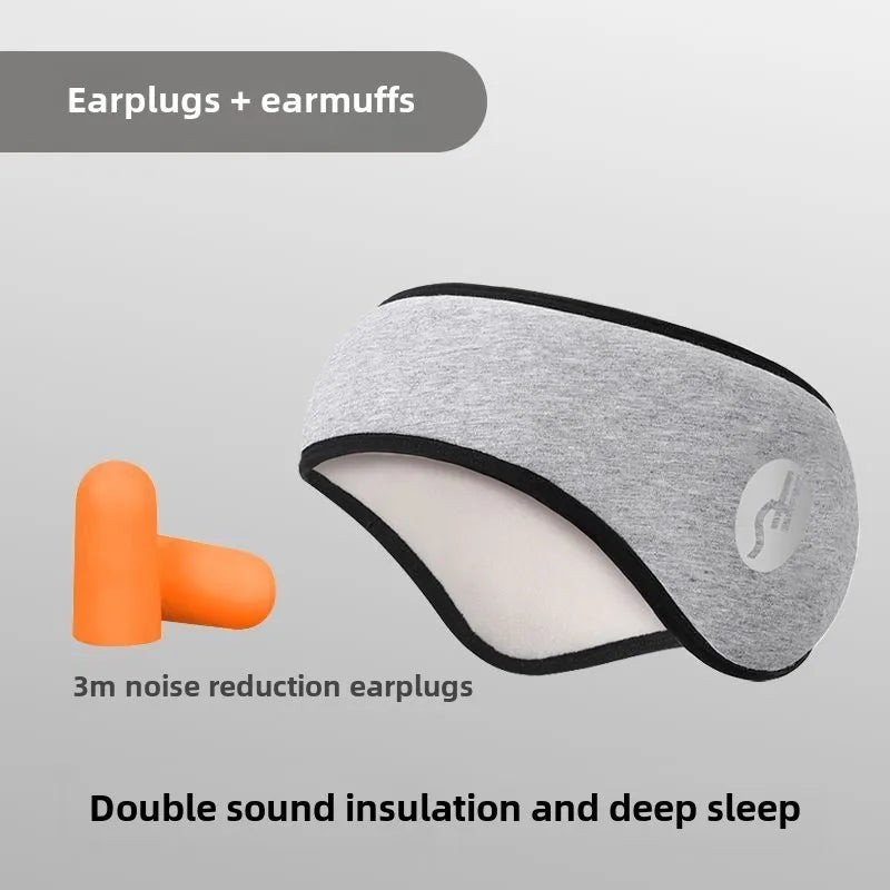 Adjustable Sleep Mask & Noise-Cancelling Earplugs | Soft Blackout Sleep Mask Set Babs Gray