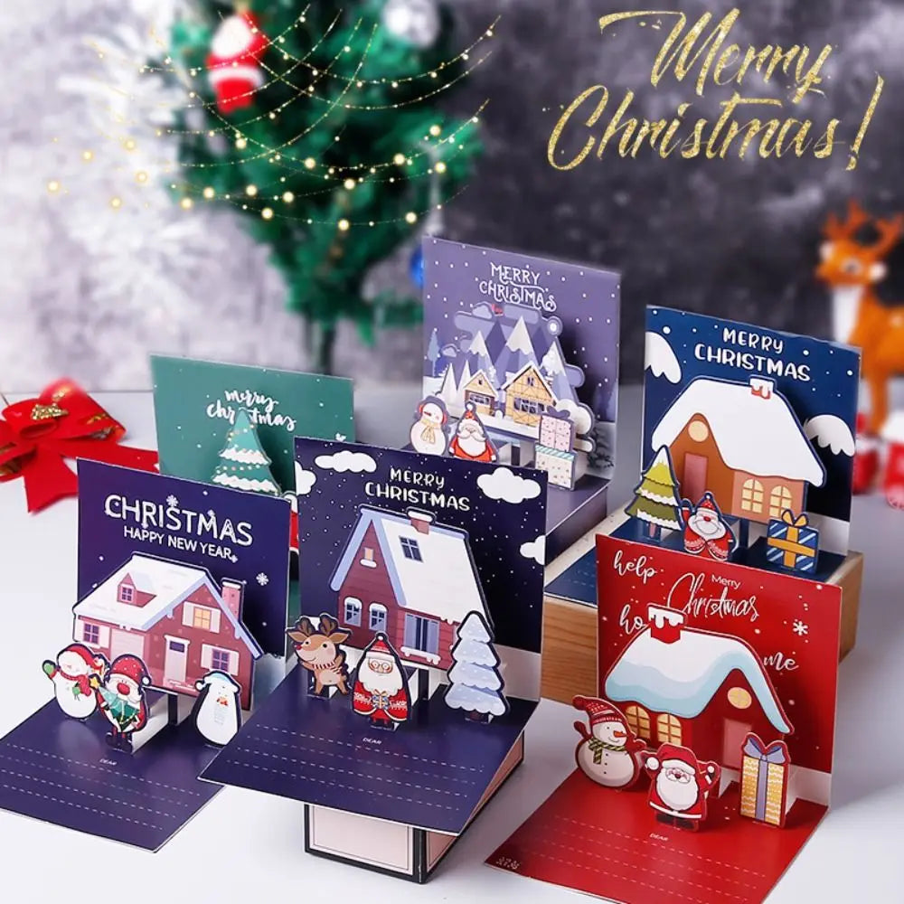 3D Pop-Up Christmas Tree Greeting Card with Envelope Pop-Up Greeting Card Babs