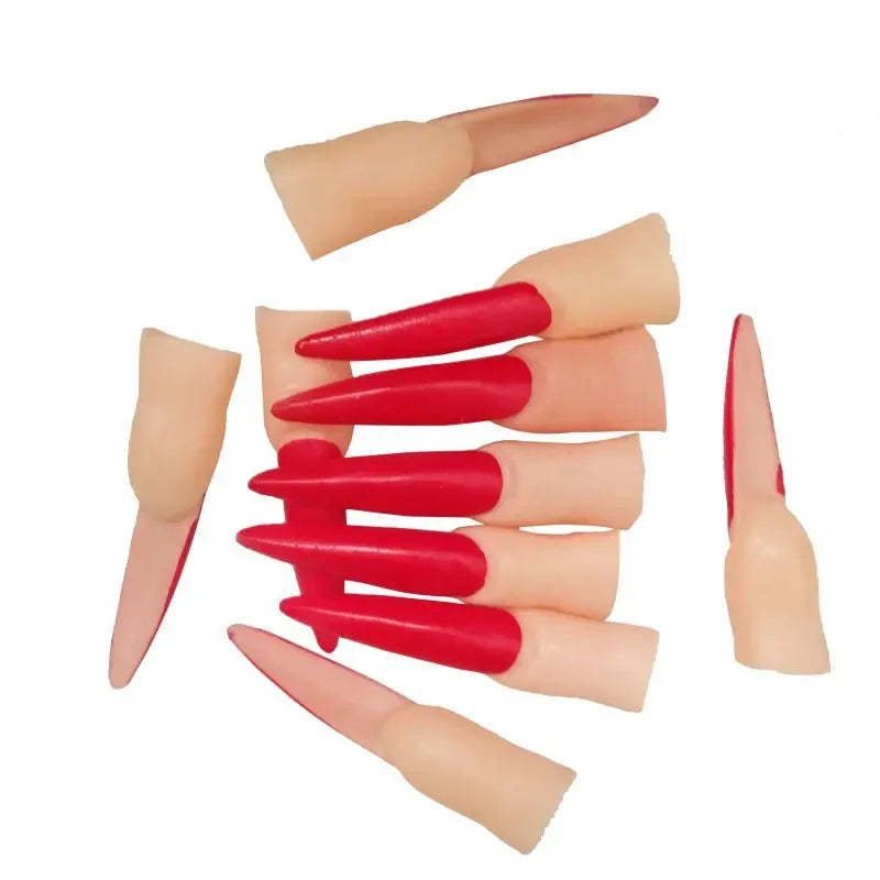 Halloween Witch Zombie Fake Nail Claws – Cosplay DIY Costume Halloween Nail Claws Babs