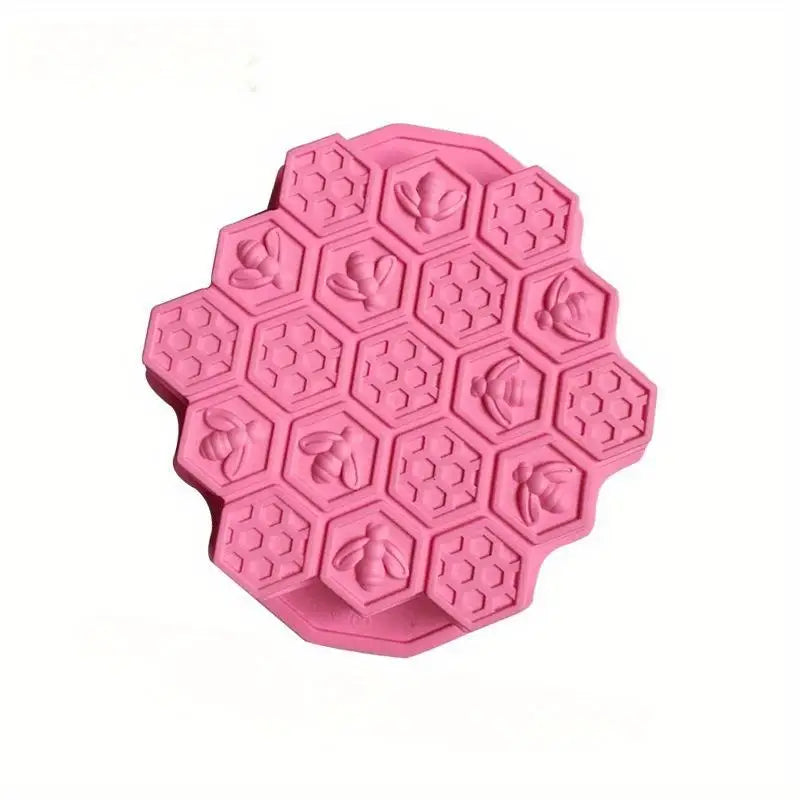 Silicone Bee Honeycomb Mold – 19-Cell Baking & Craft Mold Silicone Baking Mold Babs 1pc