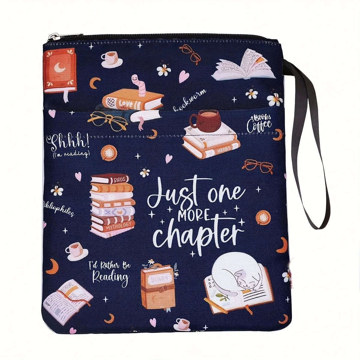 "Just Another Chapter" Zippered Paperback Book Cover + Pocket Zippered Book Cover Babs